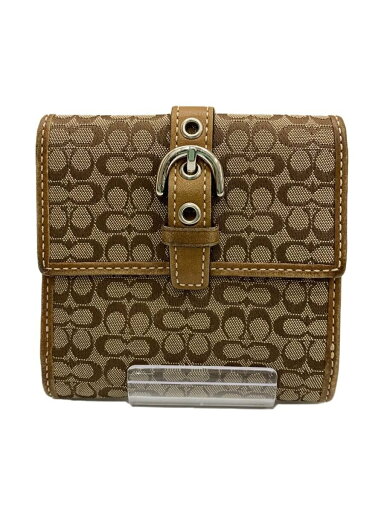 【中古】COACH◆2つ折り財布/レザー/BRW/総柄/レディース【服飾雑貨他】 【中古】COACH◆2つ折り財布/レザー/BRW/総柄/レディース【服飾雑貨他】