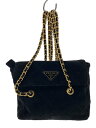 【中古】PRADA◆ショルダーバッグ/--/BLK【バッグ】