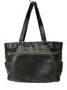 【中古】Paul Smith◆トラベルキャリー/レザー/BLK/無地【バッグ】