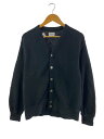 【中古】Yonetomi◆GIMA COTTON KNIT C/D/カーディガン(薄手)/2/コットン/ブラック/95-232-017//【メンズウェア】(4)