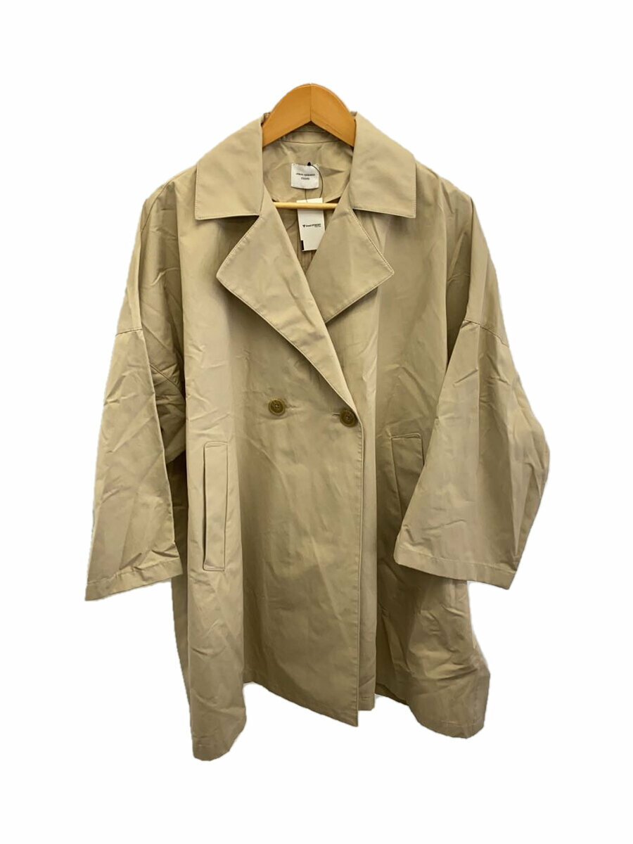 【中古】URBAN RESEARCH DOORS◆オーバーポンチョコート/M/コットン/BEG/無地/DR34-27T102//【レディースウェア】