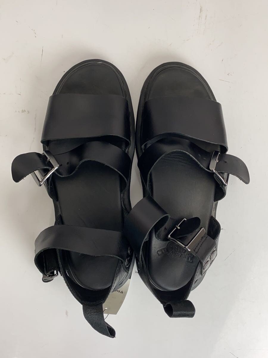 【中古】Dr.Martens◆サンダル/UK8/BLK【シューズ】