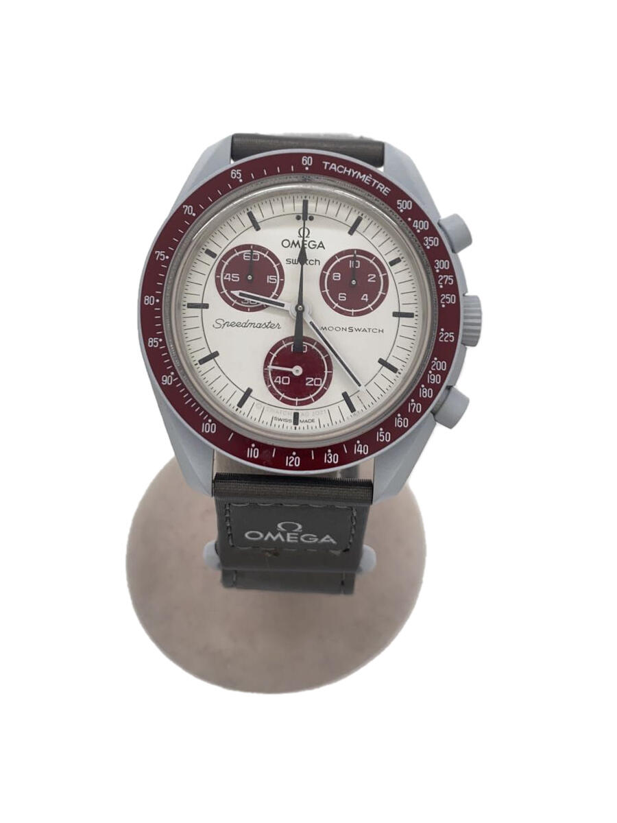 【中古】OMEGA◆OMEGA×SWATCH_ムーンス