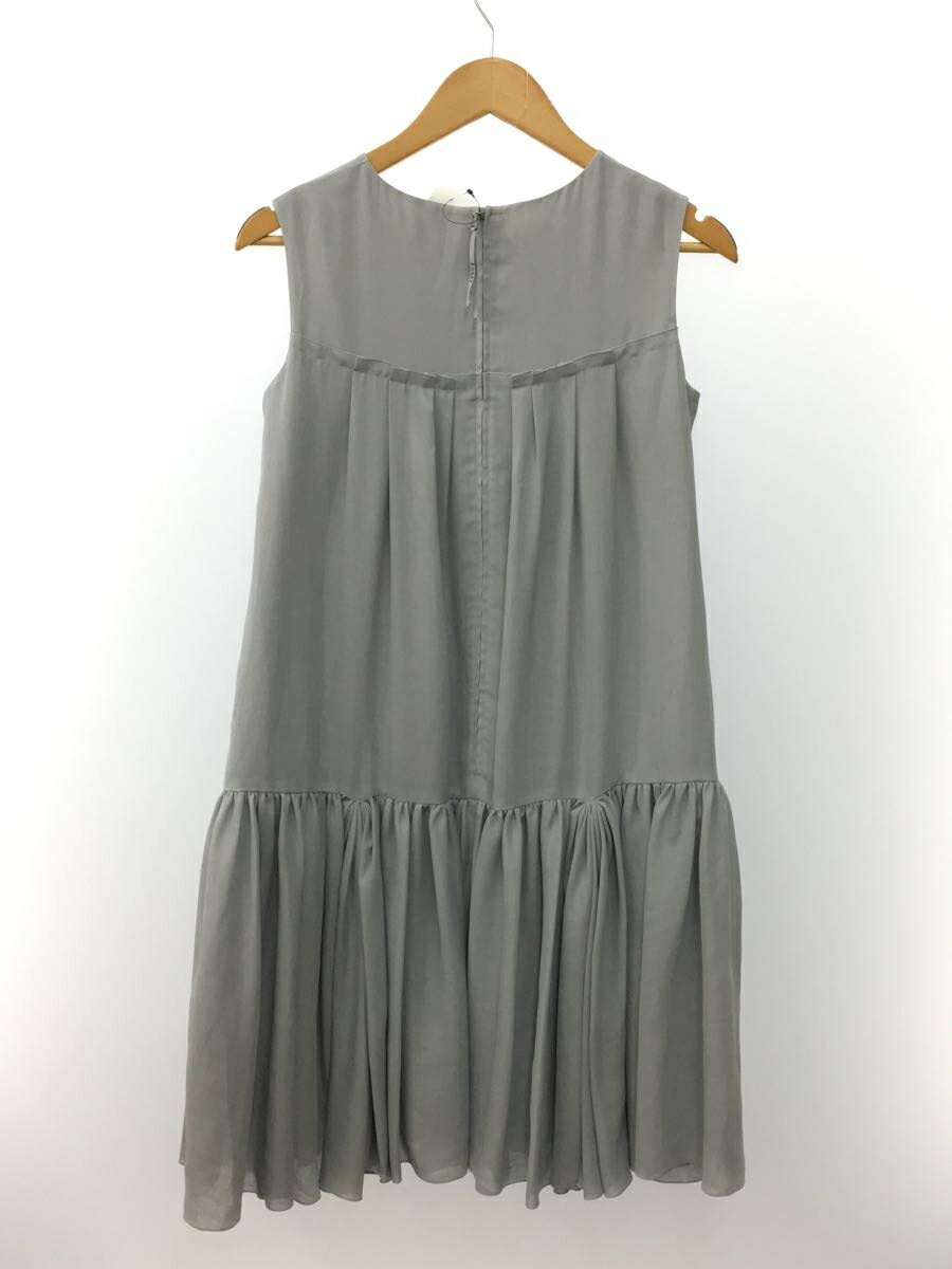 【中古】FOXEY NEWYORK◆ノースリーブワンピース/38/ポリエステル/GRY/39821-NAOFZ104L【レディースウェア】