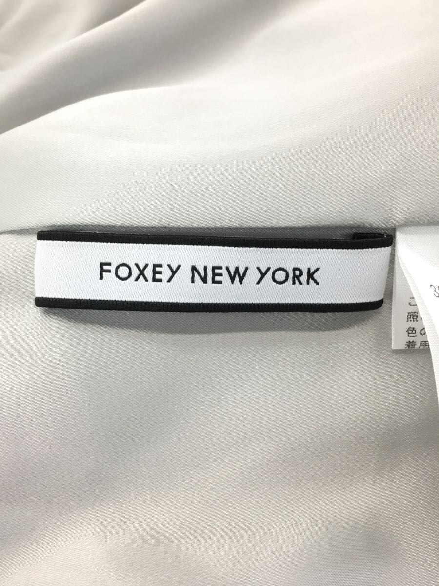 【中古】FOXEY NEWYORK◆ノースリーブワンピース/38/ポリエステル/GRY/39821-NAOFZ104L【レディースウェア】