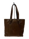 【中古】COACH◆バッグ/レザー/CML/無地/F11021【バッグ】