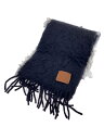 【中古】LOEWE◆マフラー/モヘア/BLK/メンズ【服飾雑貨他】