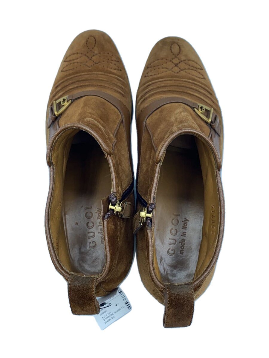2nd STREET 楽天市場店の【中古】GUCCI◆スエードウエスタン/サイドジップ/サイドゴアブーツ/UK7/CML/574856【シューズ】｜アングル3