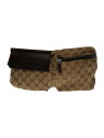 【中古】GUCCI◆ウエストバッグ_GGキャンバス/キャンバス/BRW【バッグ】
