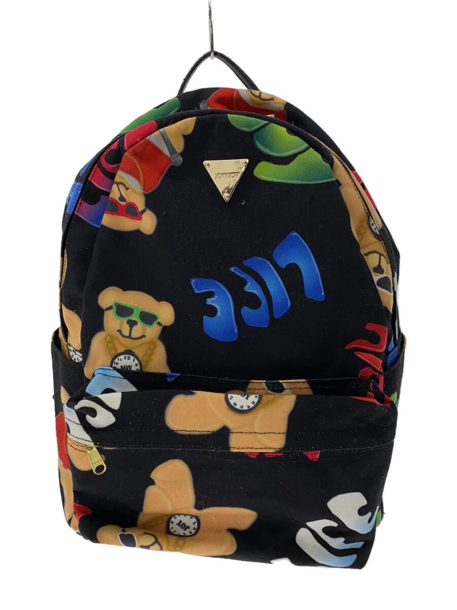 【中古】JOYRICH◆リュック/--/BLK/総柄//【バッグ】