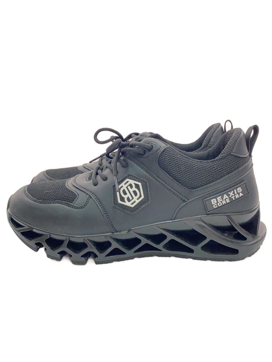【中古】BEAXIS/ローカットスニーカー/LL/BLK【シューズ】