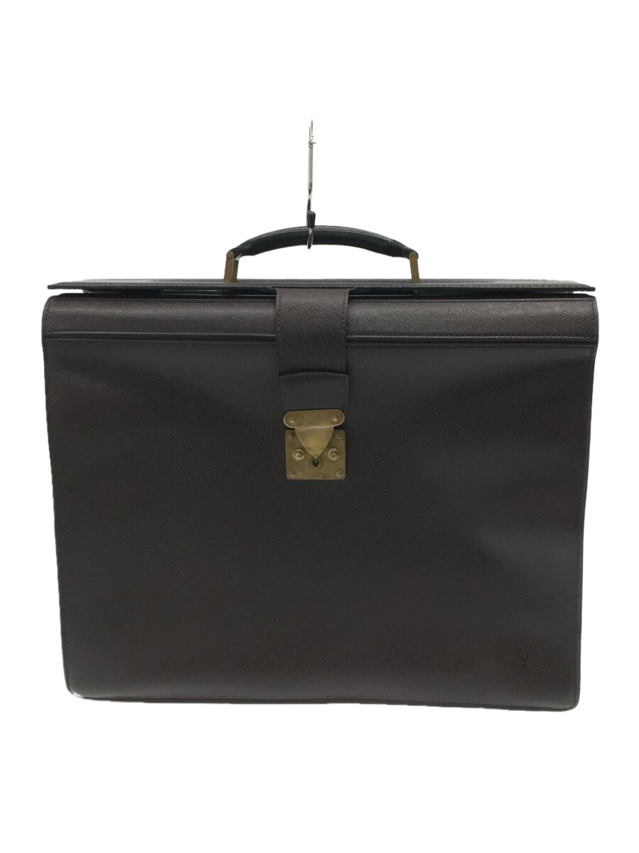 【中古】LOUIS VUITTON◆ピロットケースウラル_タイガ_BRW/レザー/BRW【バッグ】