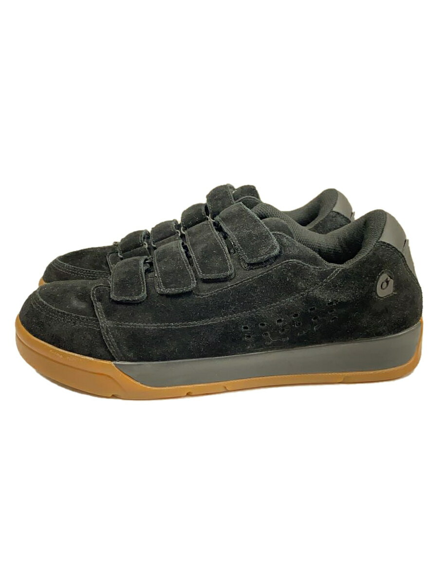 【中古】GRAVIS◆ローカットスニーカー/US8/BLK/スウェード/95006【シューズ】