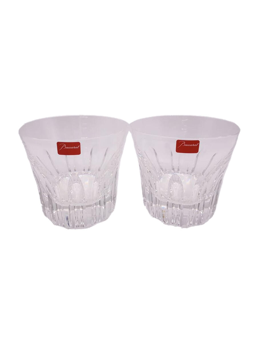 【中古】Baccarat◆グラス/2点セット/CLR/ロックグラス/箱有【キッチン用品】