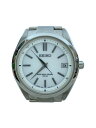 【中古】SEIKO◆ソーラー腕時計/アナログ/チタン/WHT/SLV/チタン/7B24-0BH0【服飾雑貨他】