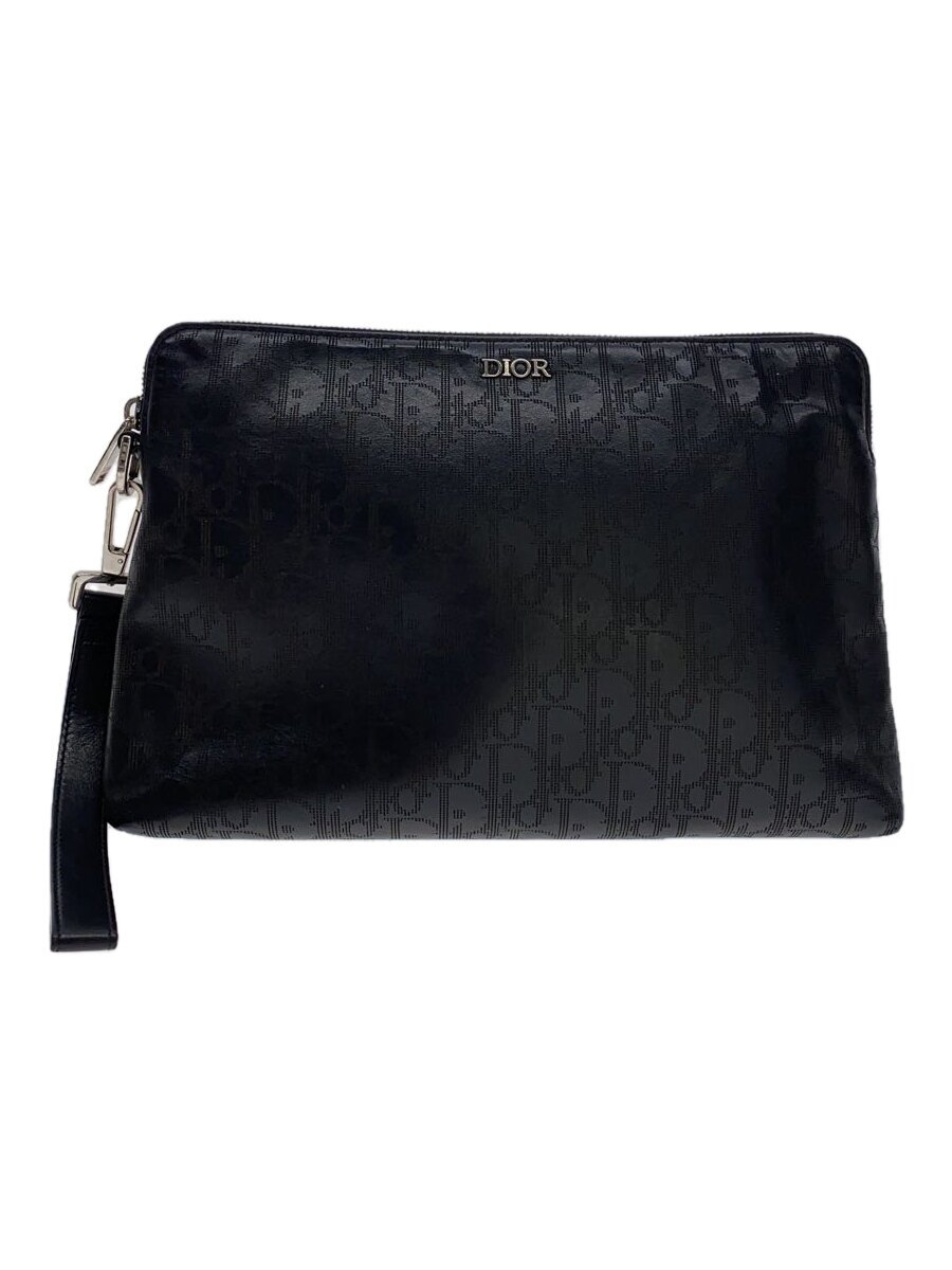 CHRISTIAN DIOR - 【中古】Christian Dior◆クラッチバッグ/--/BLK/総柄//【バッグ】