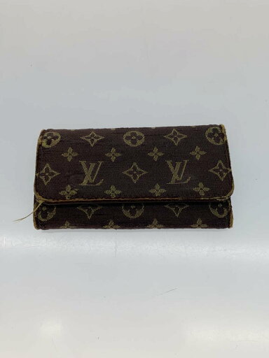 【中古】LOUIS VUITTON◆4連/モノグラム/キーケース/キャンバス/BRW/総柄/レディース【服飾雑貨他】 【中古】LOUIS VUITTON◆4連/モノグラム/キーケース/キャンバス/BRW/総柄/レディース【服飾雑貨他】