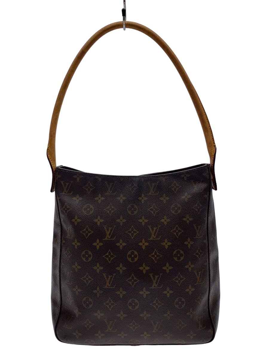LOUIS VUITTON◆ルーピングGM_モノグラム・キャンバス/PVC/BRW