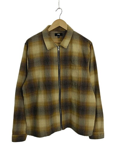 【中古】STUSSY◆ジャケット/M/コットン/YLW/チェック/1110251【メンズウェア】 【中古】STUSSY◆ジャケット/M/コットン/YLW/チェック/1110251【メンズウェア】