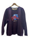【中古】PLANET HOLLYWOOD◆スウェット/--/コットン/PUP/プリント【メンズウェア】