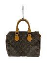 【中古】LOUIS VUITTON◆1)スピーディ25_モノグラム・キャンバス/PVC/BRW【バッグ】