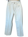 【中古】WRANGLER◆ストレートパンツ/XS/ポリエステル/ベージュ/無地/WI1192【レディースウェア】(4)