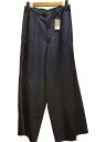 【中古】Y’s◆2タックワイドパンツ/ワイドパンツ/--/ポリエステル/NVY/90s【レディースウェア】