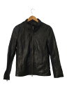 【中古】Liugoo Leathers◆レザージャケット ブルゾン/M/羊革/BLK【メンズウェア】