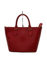 【中古】GUCCI◆トートバッグ_グッチシマ/レザー/RED/432124【バッグ】