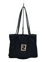 【中古】FENDI◆ミニトートバッグ/ナイロン/BLK/ズッカ柄【バッグ】