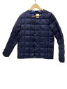 【中古】TAION◆ダウンジャケット/L/ナイロン/NVY/無地/ネイビー/紺色/ベスト/ダウンベスト【レディースウェア】(4)
