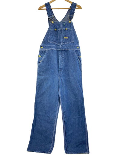 【中古】OshKosh B’Gosh◆60-70s/オーバーオール/コットン/IDG/無地【メンズウェア】 【中古】OshKosh B’Gosh◆60-70s/オーバーオール/コットン/IDG/無地【メンズウェア】