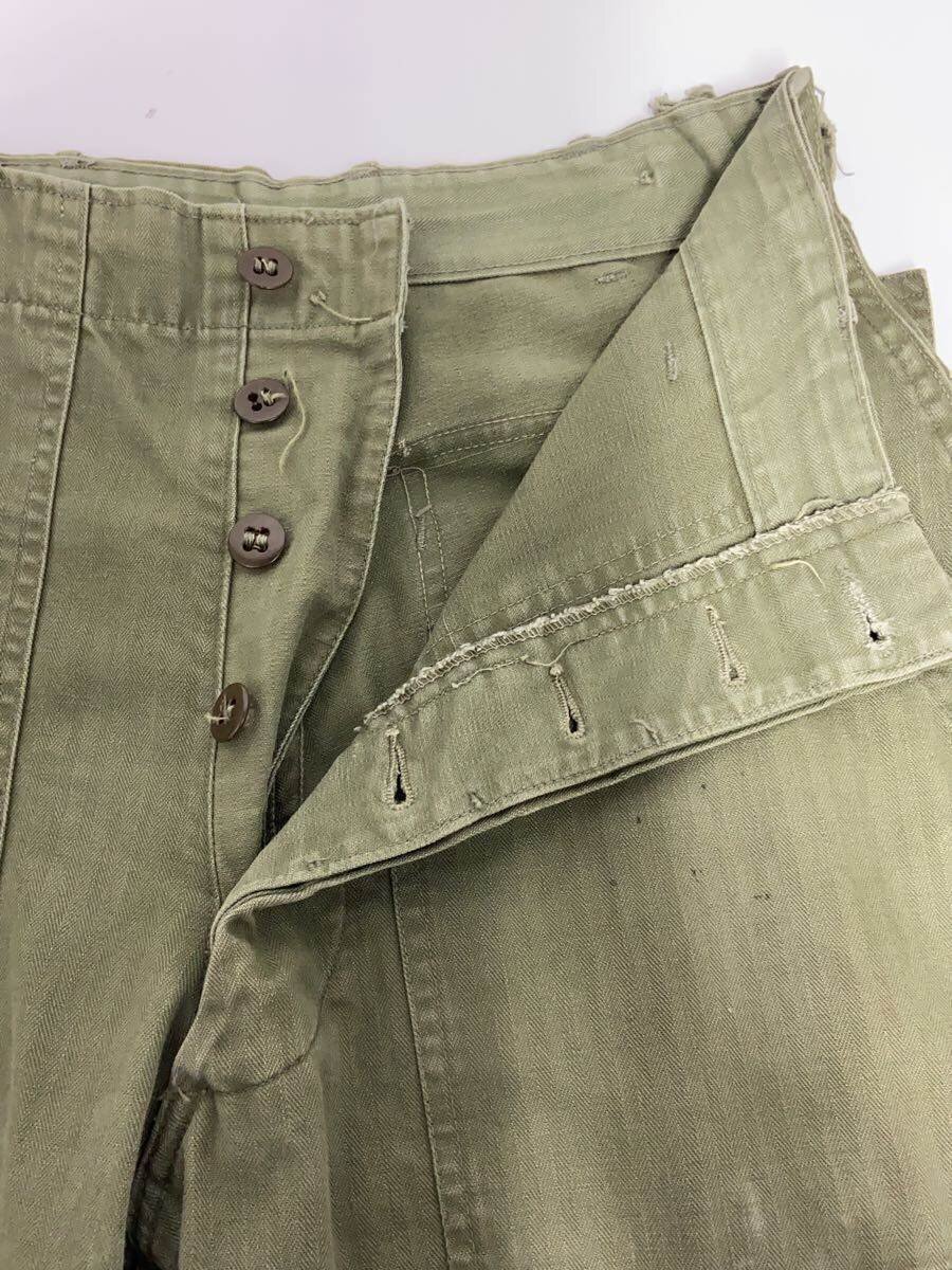 【中古】US.ARMY◆50s/HBT/M-47/ボトム/コットン/KHK/無地【メンズウェア】