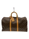 【中古】LOUIS VUITTON◆キーポル55_モノグラム・キャンバス_BRW/PVC/BRW【バッグ】