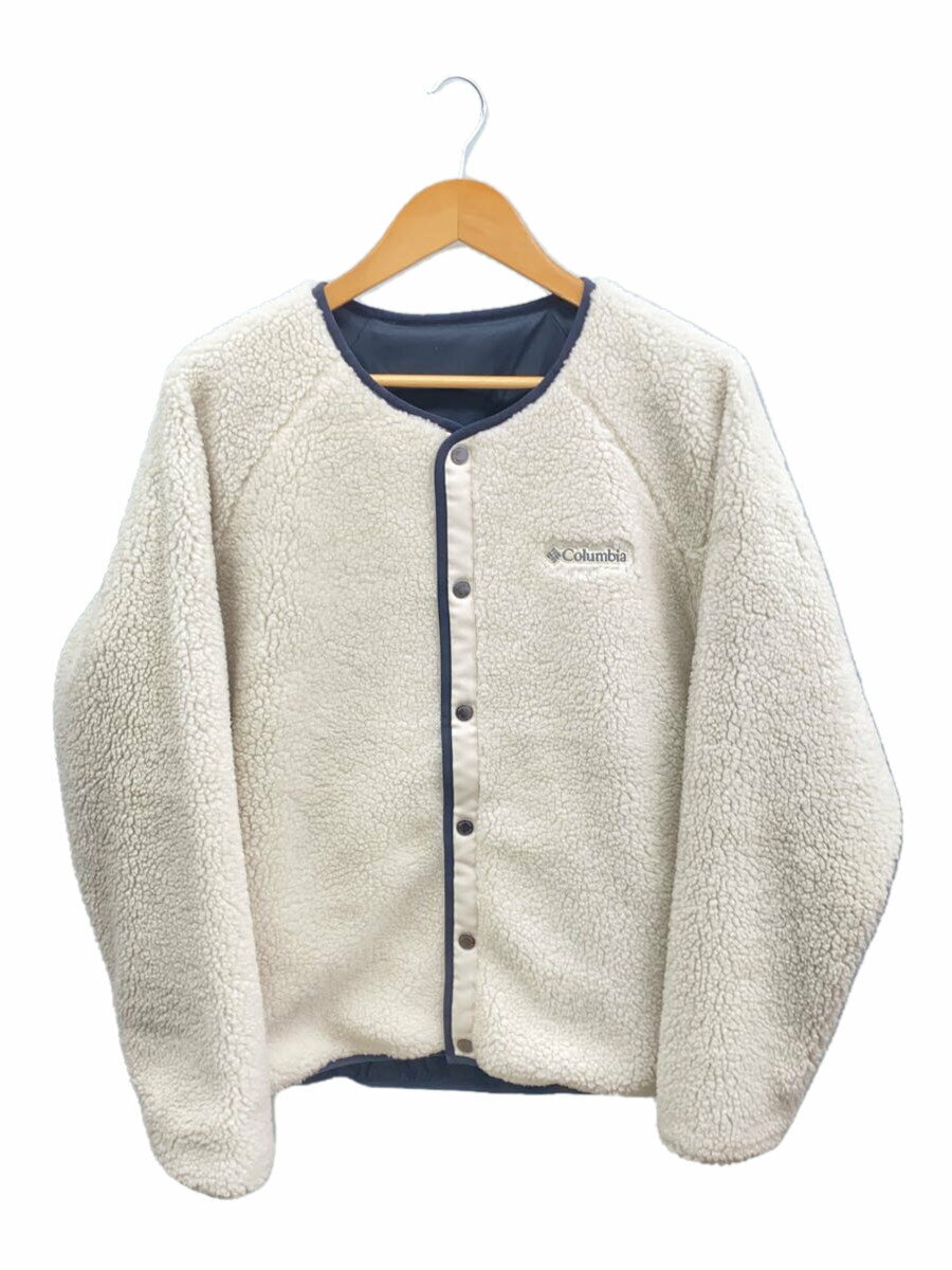 【中古】Columbia◆フリースジャケット/M/ポリエステル/CRM/無地/223 AE5693//【レディースウェア】