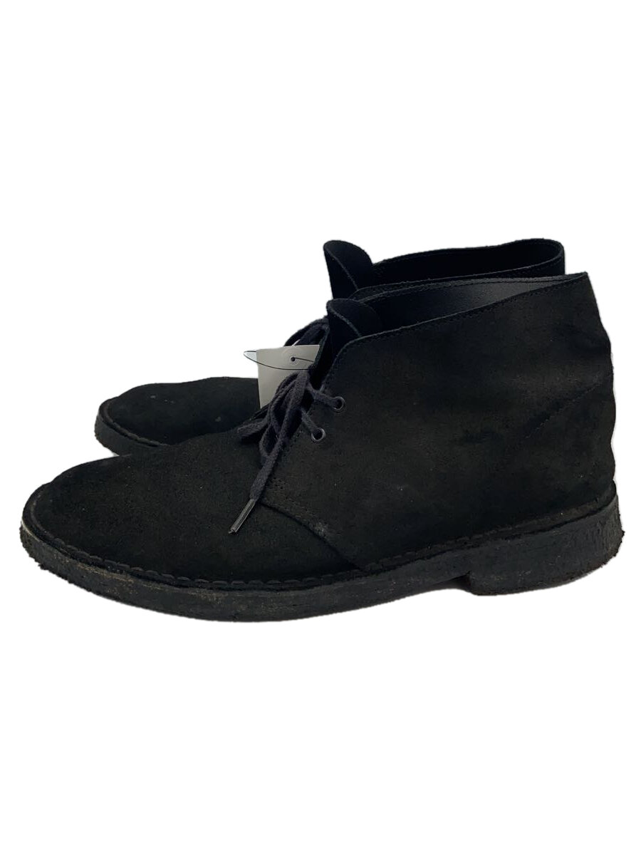 【中古】Clarks◆チャッカブーツ/UK10.5/BLK/500679//【シューズ】