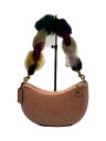 【中古】COACH◆ショルダーバッグ/--/PNK/アニマル【バッグ】