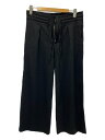 【中古】Graphpaper◆Wool Doeskin Drawstring Wide/ワイドパンツ/0/ウール/BLK/GL233-40248B【レディースウ...