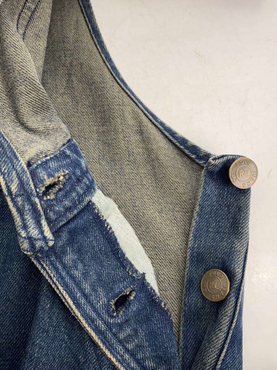 【中古】POLO JEANS CO.◆オーバーオール/160/デニム/インディゴブルー/ボーイズサイズ【メンズウェア】