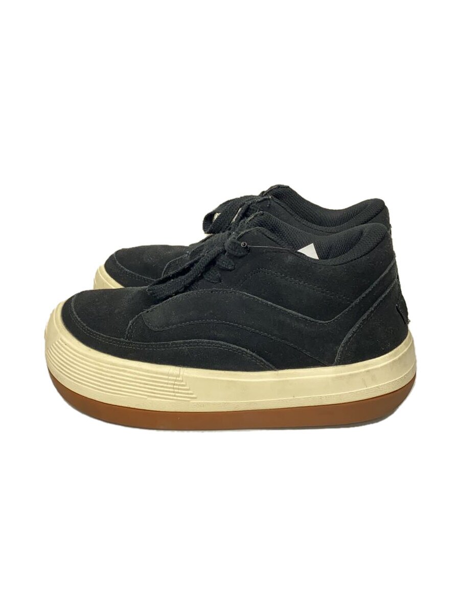 【中古】YSTRDY’S TMRRW◆ローカットスニーカー/25cm/BLK/スウェード【シューズ】