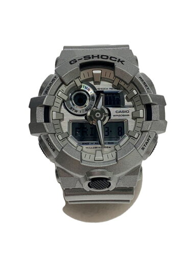 【中古】CASIO◆クォーツ腕時計_G-SHOCK/デジアナ/SLV/SLV【服飾雑貨他】 【中古】CASIO◆クォーツ腕時計_G-SHOCK/デジアナ/SLV/SLV【服飾雑貨他】