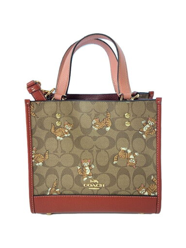 【中古】COACH◆ショルダーバッグ/PVC/PNK/総柄/CC424【バッグ】 【中古】COACH◆ショルダーバッグ/PVC/PNK/総柄/CC424【バッグ】