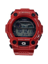 【中古】CASIO◆クォーツ腕時計・G-SHOCK/デジタル/RED【服飾雑貨他】