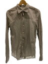 【中古】Martin Margiela◆長袖シャツ/--/コットン/GRY/花柄/30 DL 001//【メンズウェア】(4)