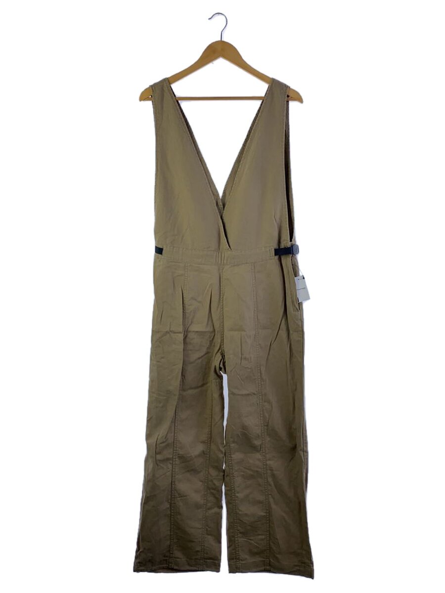 【中古】GRAMICCI◆オーバーオール/L/リネン/ベージュ/無地/G2SW-P060/リネンオーバーオール//【レディースウェア】