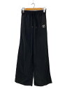 【中古】THE BLACK EYE PATCH◆B EMBLEM WIDE NYLON PANTS/S/コットン/ブラック/BEPWSS24PA08【レディースウェア】