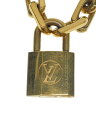【中古】LOUIS VUITTON◆ネックレス/ゴールド/トップ有/メンズ【服飾雑貨他】