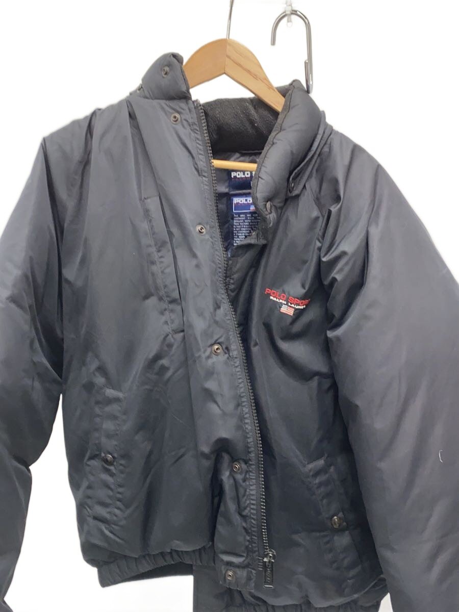 POLO SPORT◆ダウンジャケット L ポリエステル BLK 無地…