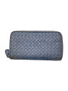 【中古】BOTTEGA VENETA◆長財布/レザー/IDG/無地/メンズ【服飾雑貨他】(4)