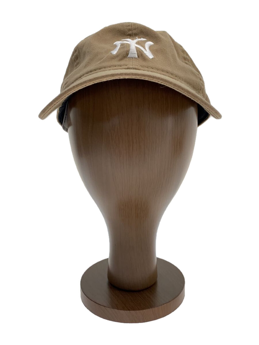 【中古】NEW ERA◆キャップ/--/コットン/BEG/無地/レディース【服飾雑貨他】
